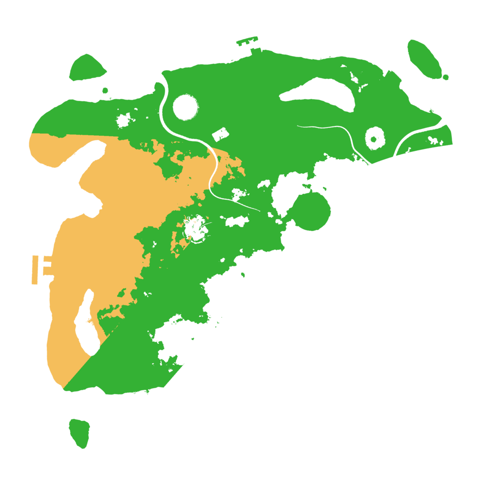 Biome Rust Map: Procedural Map, Size: 3500, Seed: 797641231