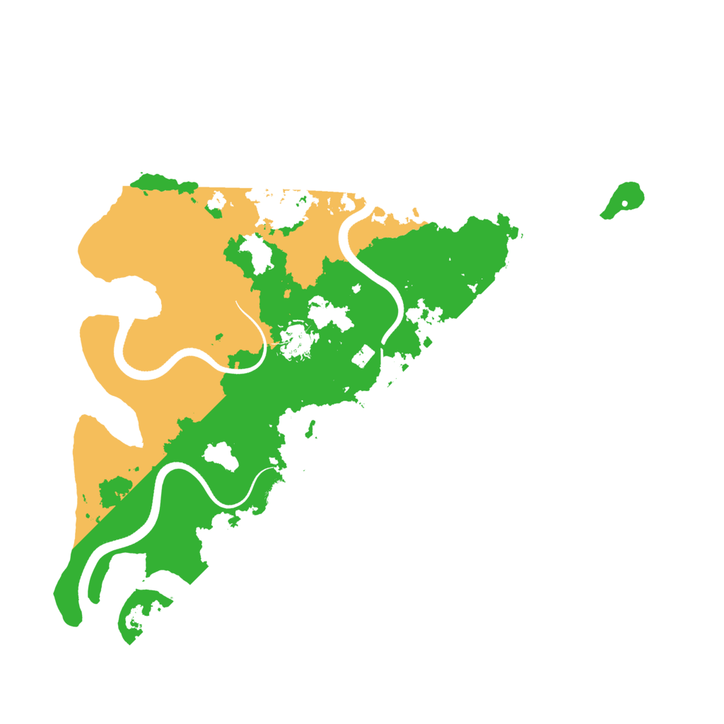 Biome Rust Map: Procedural Map, Size: 3500, Seed: 51483