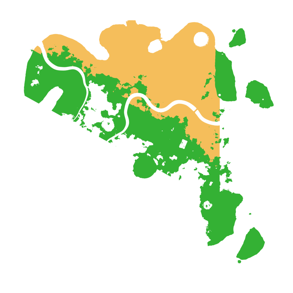 Biome Rust Map: Procedural Map, Size: 3500, Seed: 1303592940