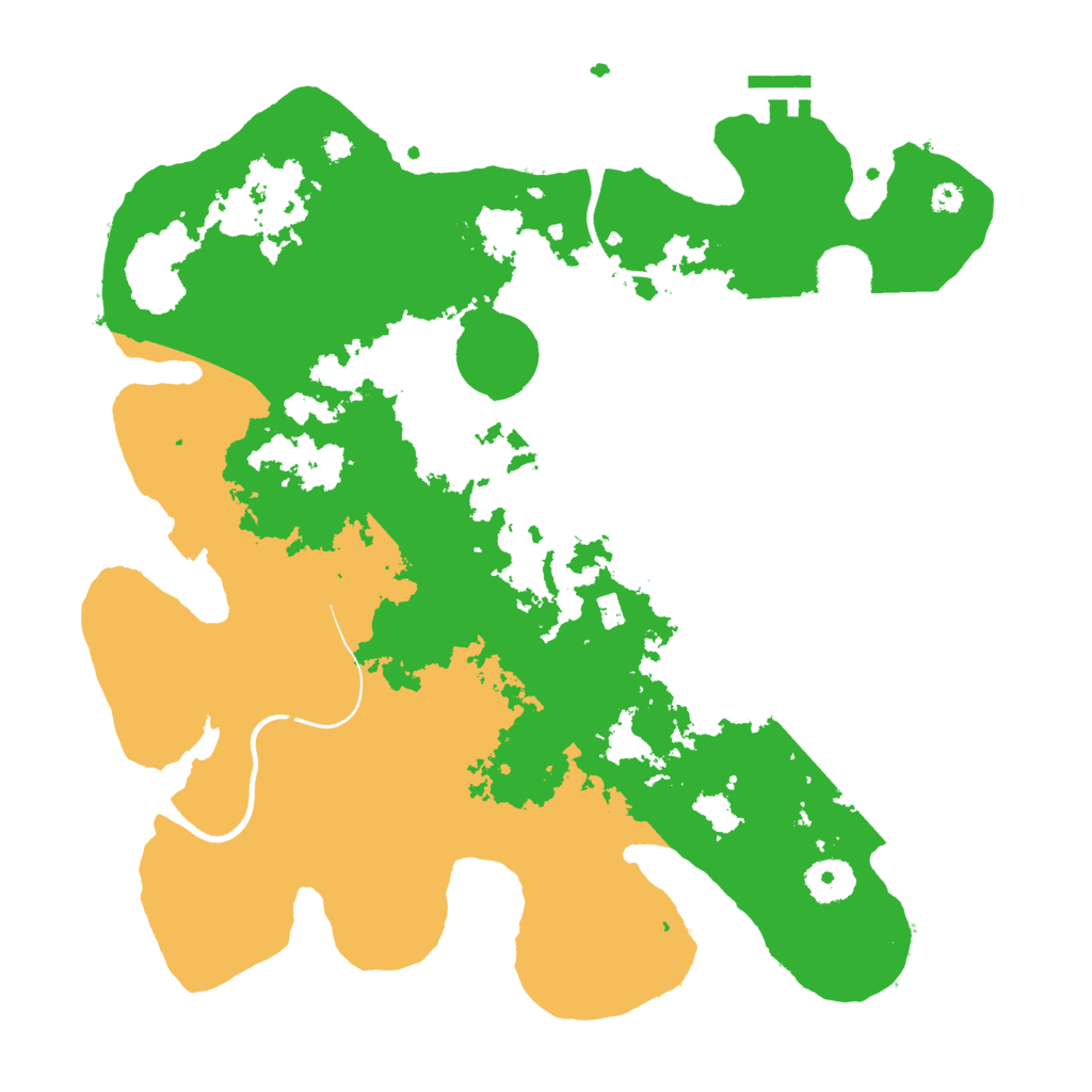 Biome Rust Map: Procedural Map, Size: 3500, Seed: 490979535