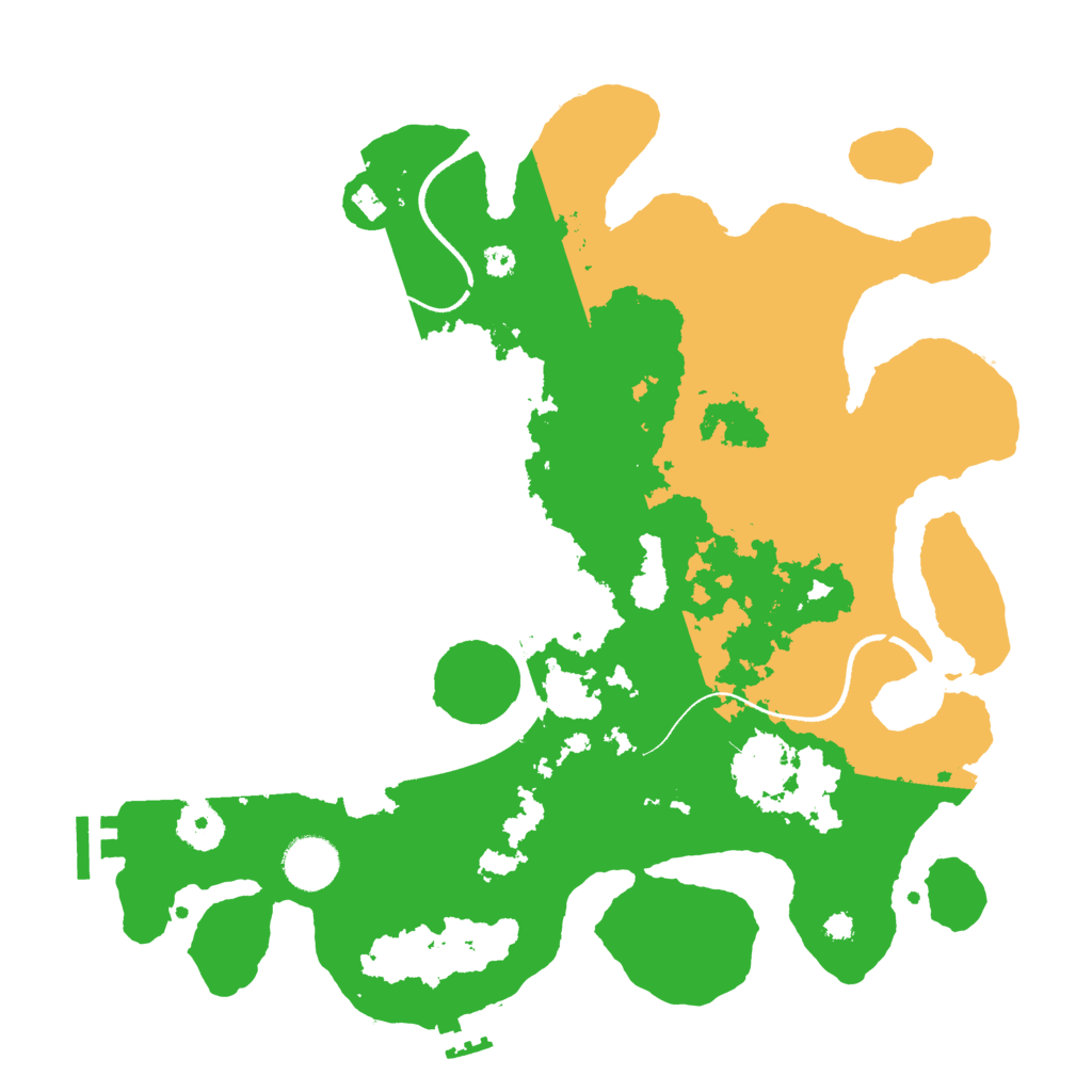Biome Rust Map: Procedural Map, Size: 3500, Seed: 4040