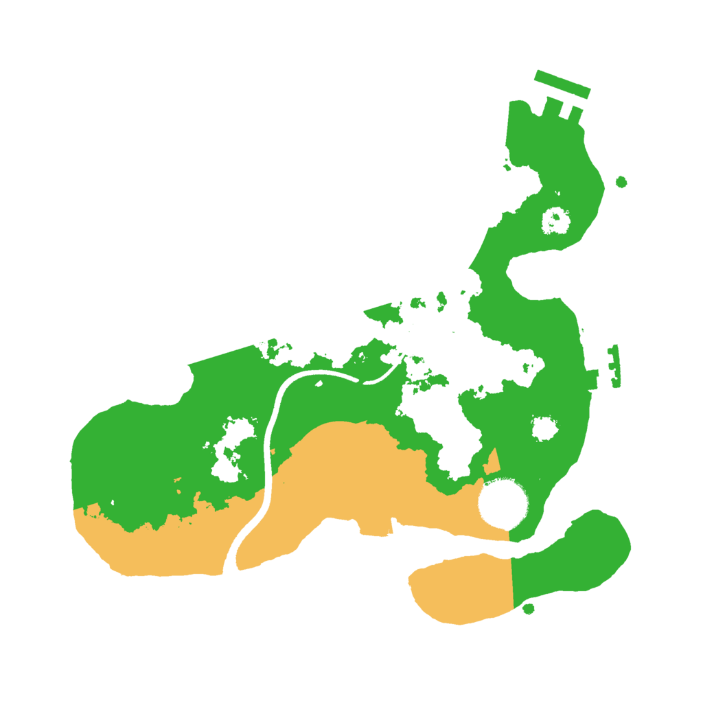 Biome Rust Map: Procedural Map, Size: 2500, Seed: 14392