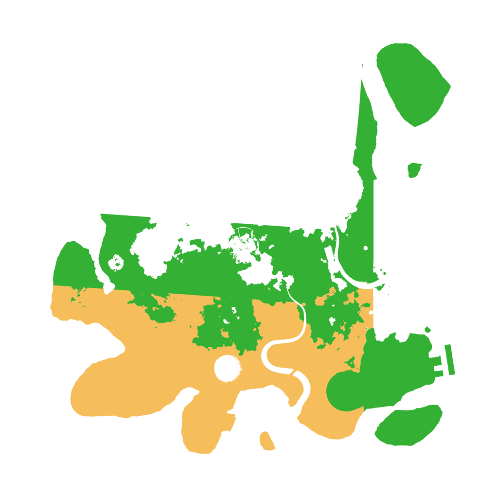 Biome Rust Map: Procedural Map, Size: 3300, Seed: 680690801