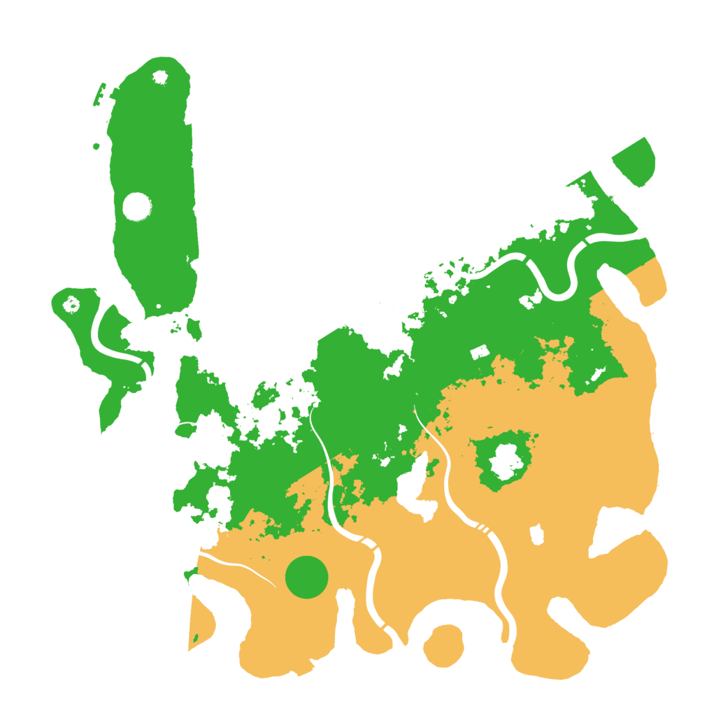 Biome Rust Map: Procedural Map, Size: 4400, Seed: 516592213