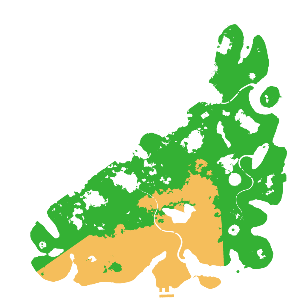 Biome Rust Map: Procedural Map, Size: 4250, Seed: 132158125