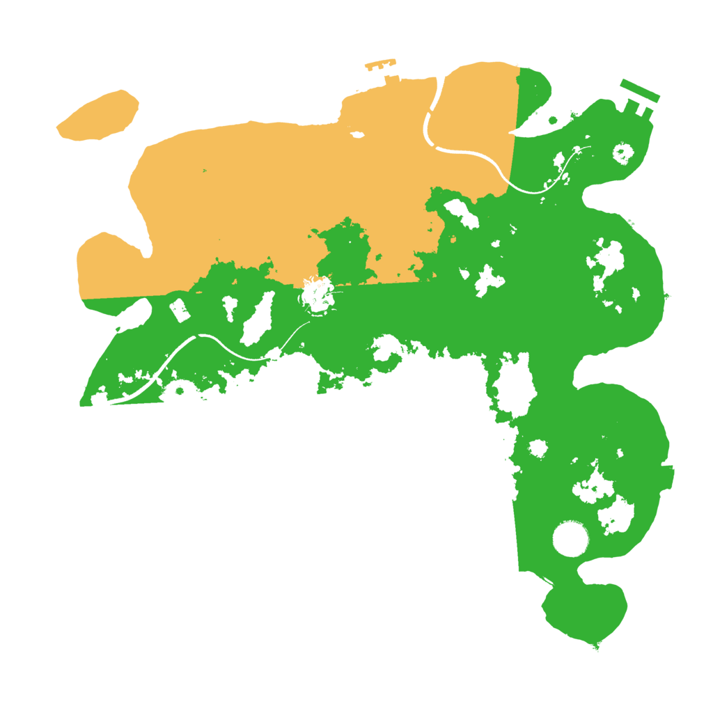 Biome Rust Map: Procedural Map, Size: 3500, Seed: 20178
