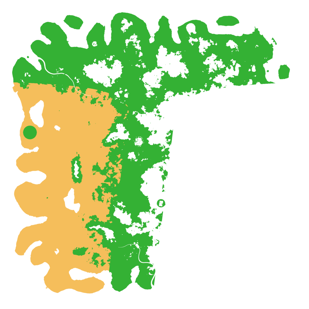 Biome Rust Map: Procedural Map, Size: 6000, Seed: 21275