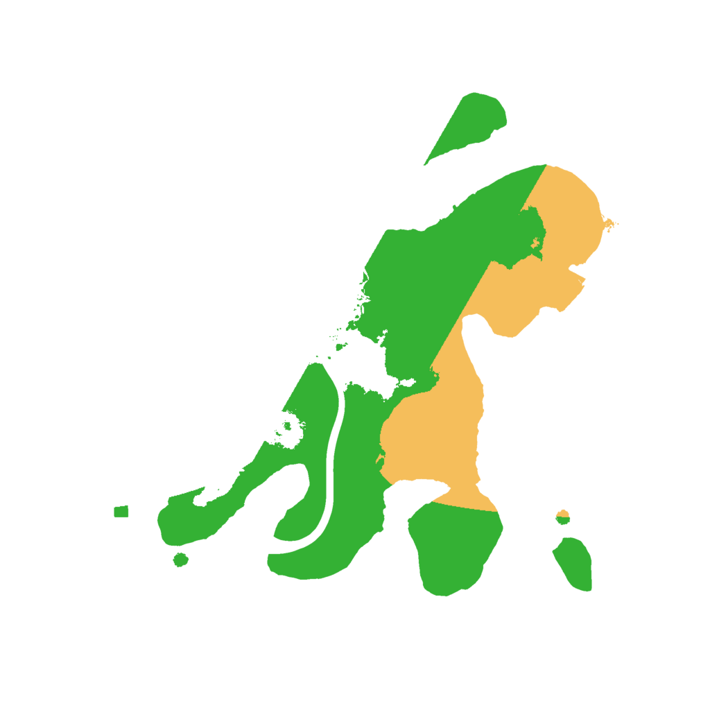 Biome Rust Map: Procedural Map, Size: 2000, Seed: 2077