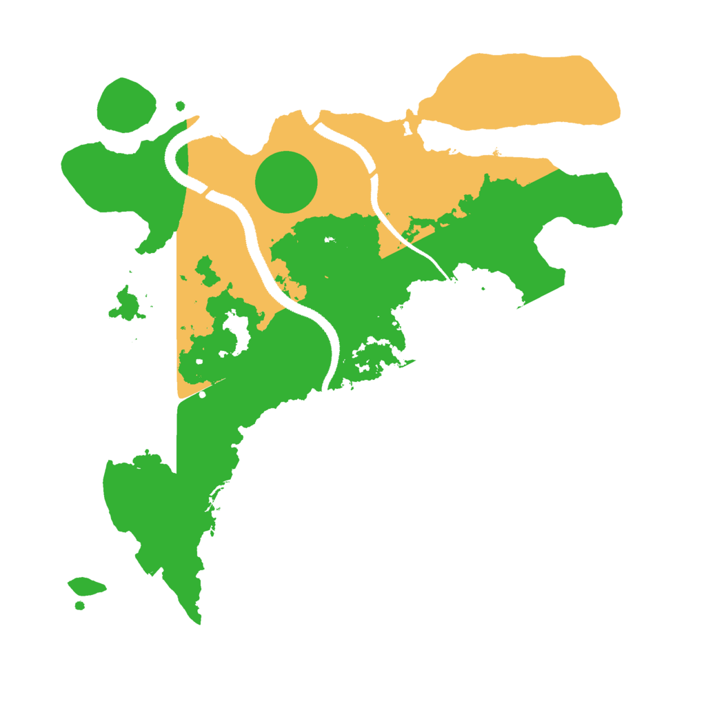 Biome Rust Map: Procedural Map, Size: 3000, Seed: 419362647