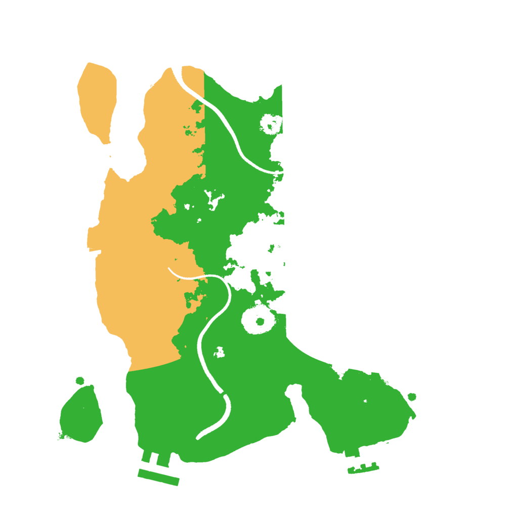 Biome Rust Map: Procedural Map, Size: 2525, Seed: 69121212