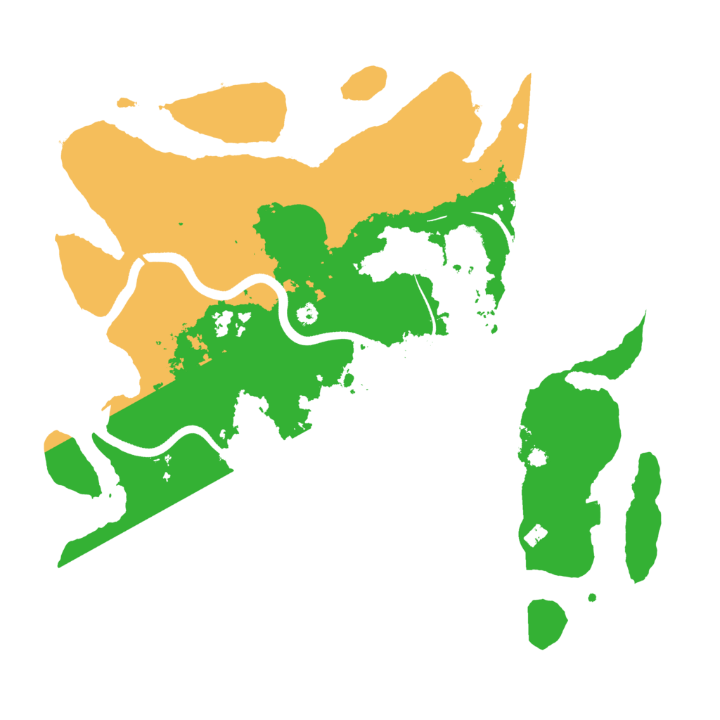 Biome Rust Map: Procedural Map, Size: 3500, Seed: 575761916