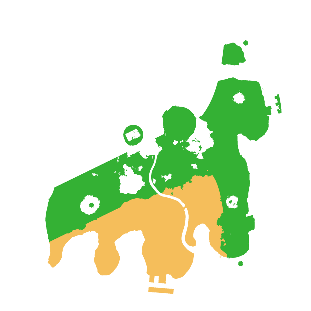 Biome Rust Map: Procedural Map, Size: 2500, Seed: 24242424