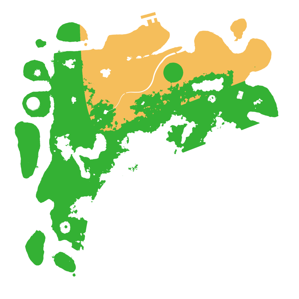 Biome Rust Map: Procedural Map, Size: 4000, Seed: 6543287