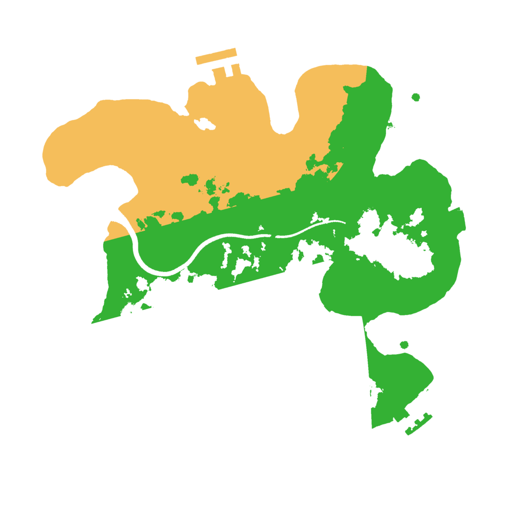 Biome Rust Map: Procedural Map, Size: 2500, Seed: 121291