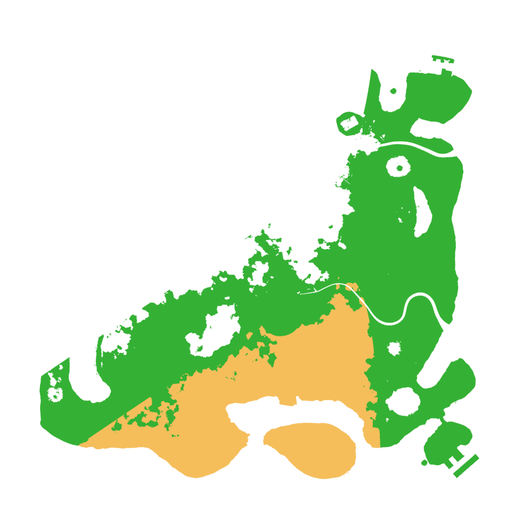 Biome Rust Map: Procedural Map, Size: 3500, Seed: 16028820