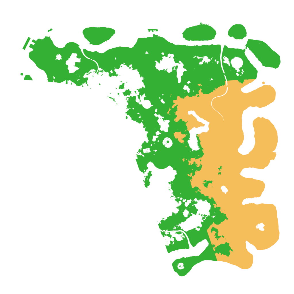 Biome Rust Map: Procedural Map, Size: 4500, Seed: 44546