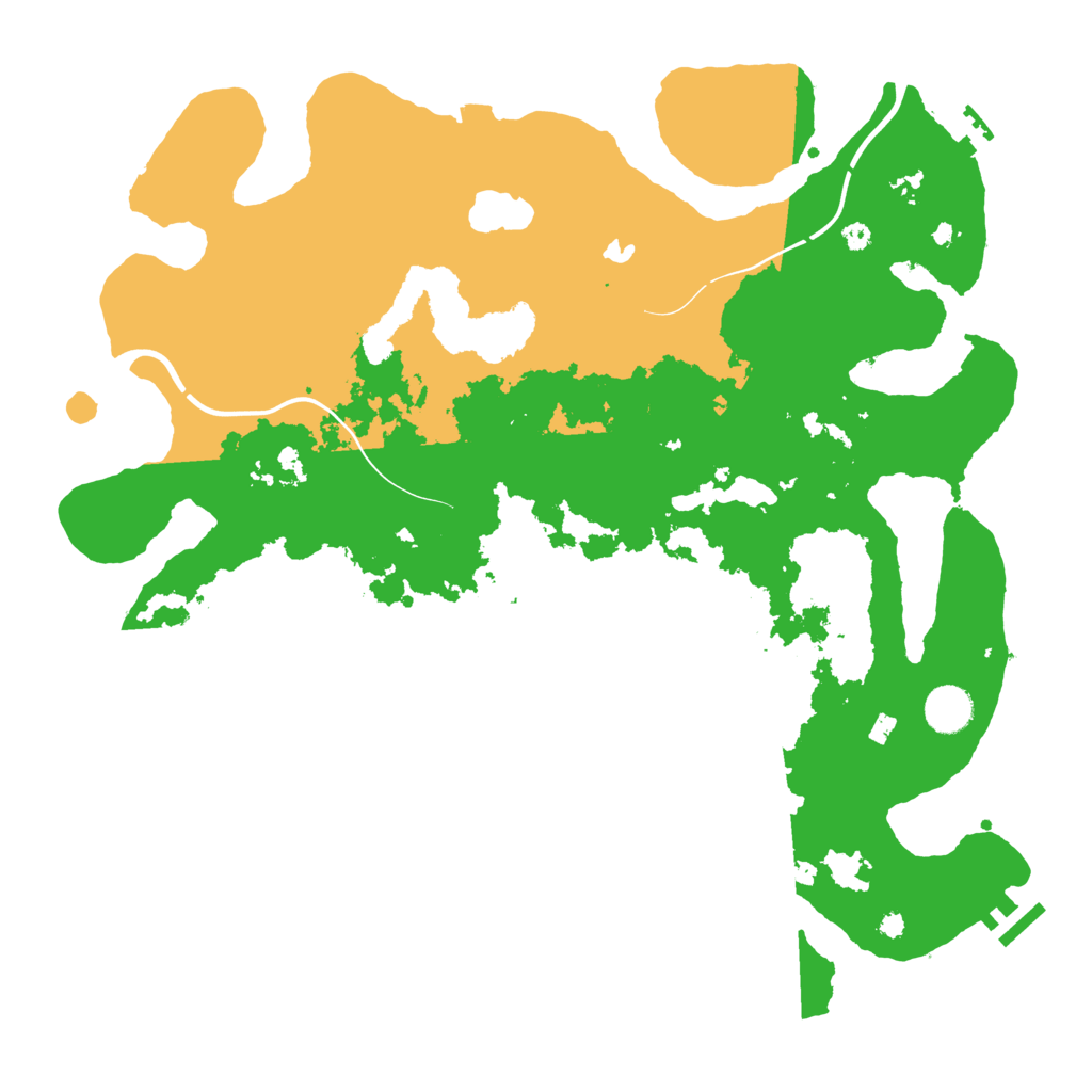 Biome Rust Map: Procedural Map, Size: 4000, Seed: 76377744