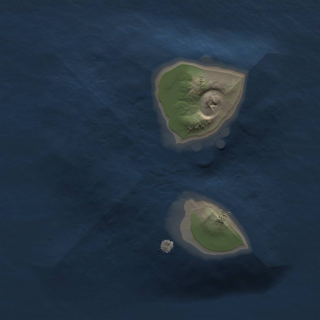 Rust Map: Procedural Map, Size: 1024, Seed: 14523, 1 Monuments