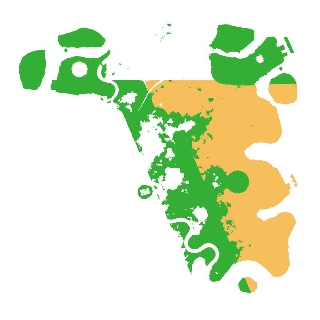 Biome Rust Map: Procedural Map, Size: 3700, Seed: 47566