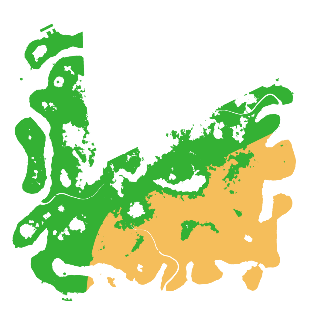Biome Rust Map: Procedural Map, Size: 4500, Seed: 69420808