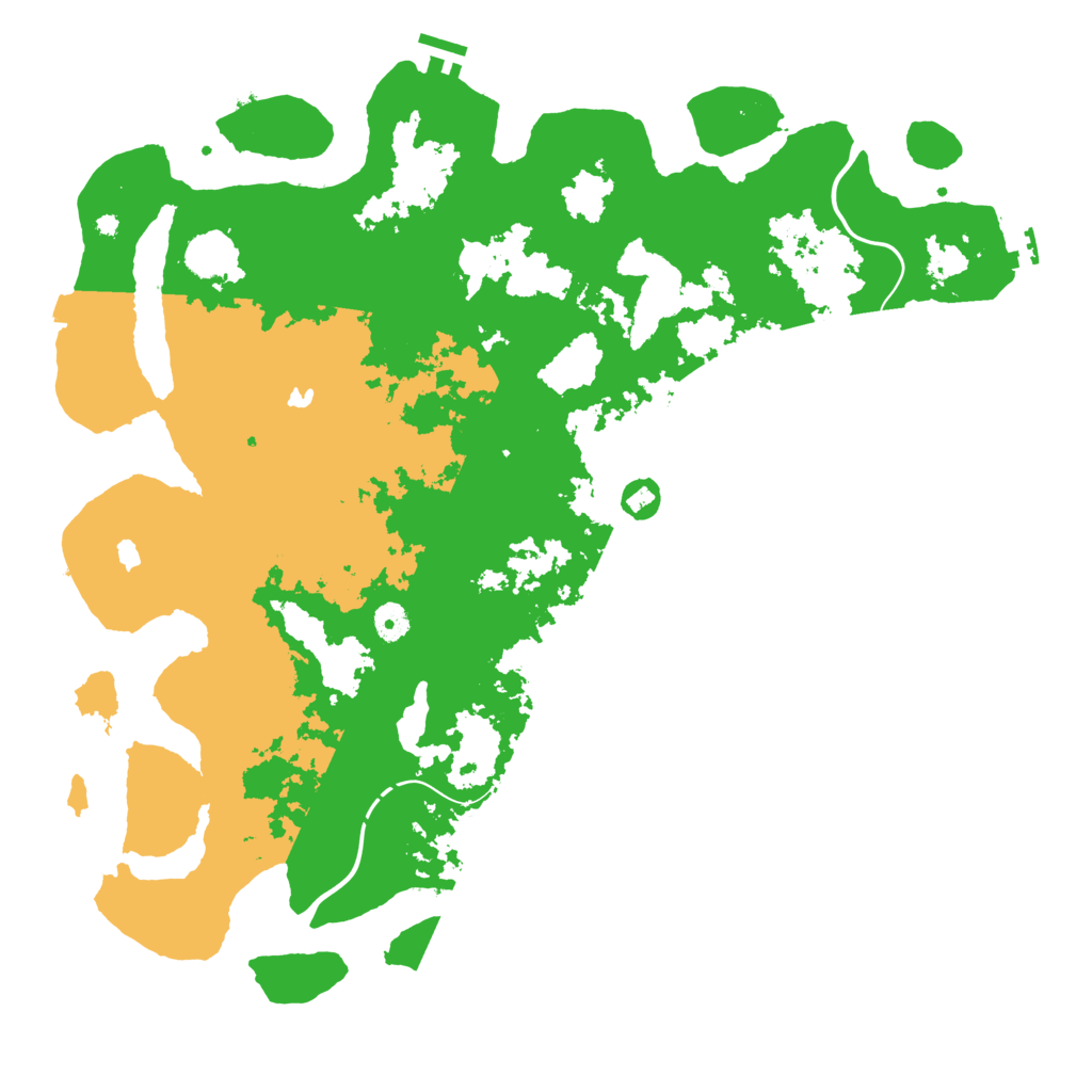Biome Rust Map: Procedural Map, Size: 4500, Seed: 1335035768