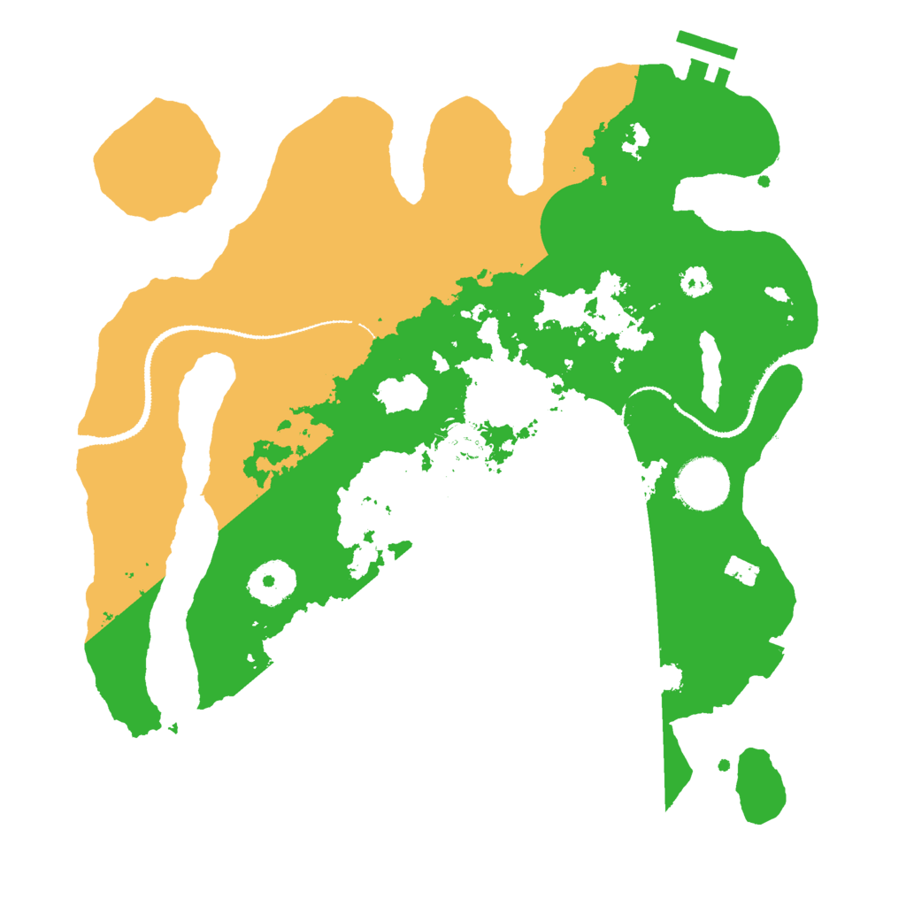 Biome Rust Map: Procedural Map, Size: 3000, Seed: 1391466763