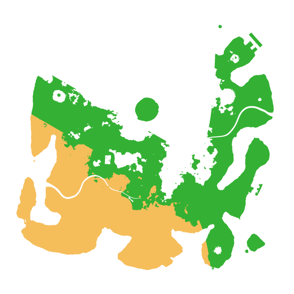 Biome Rust Map: Procedural Map, Size: 3500, Seed: 686536996