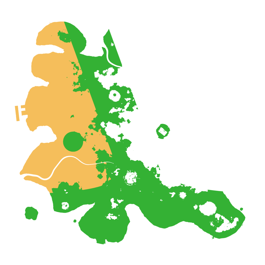 Biome Rust Map: Procedural Map, Size: 3500, Seed: 156458012