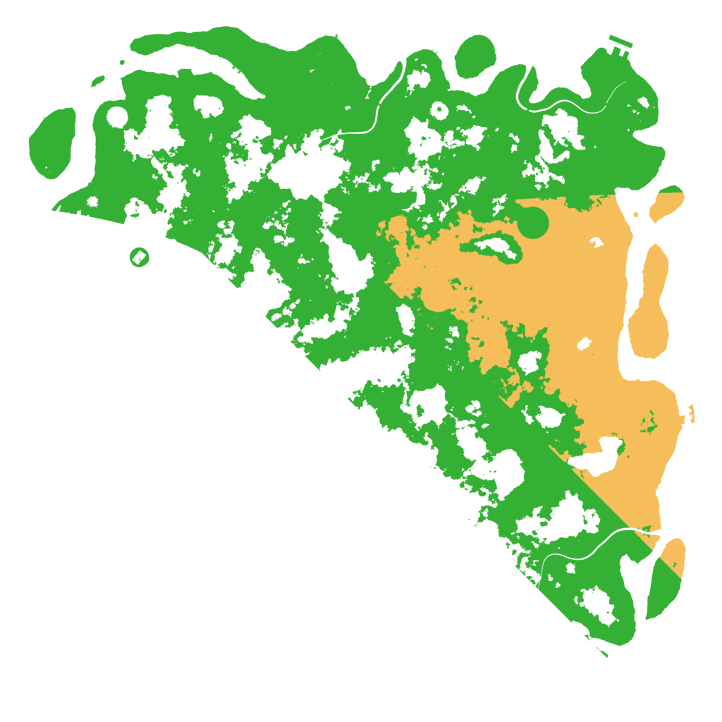 Biome Rust Map: Procedural Map, Size: 6000, Seed: 63490