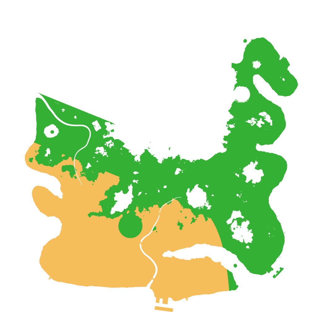 Biome Rust Map: Procedural Map, Size: 3500, Seed: 29376402
