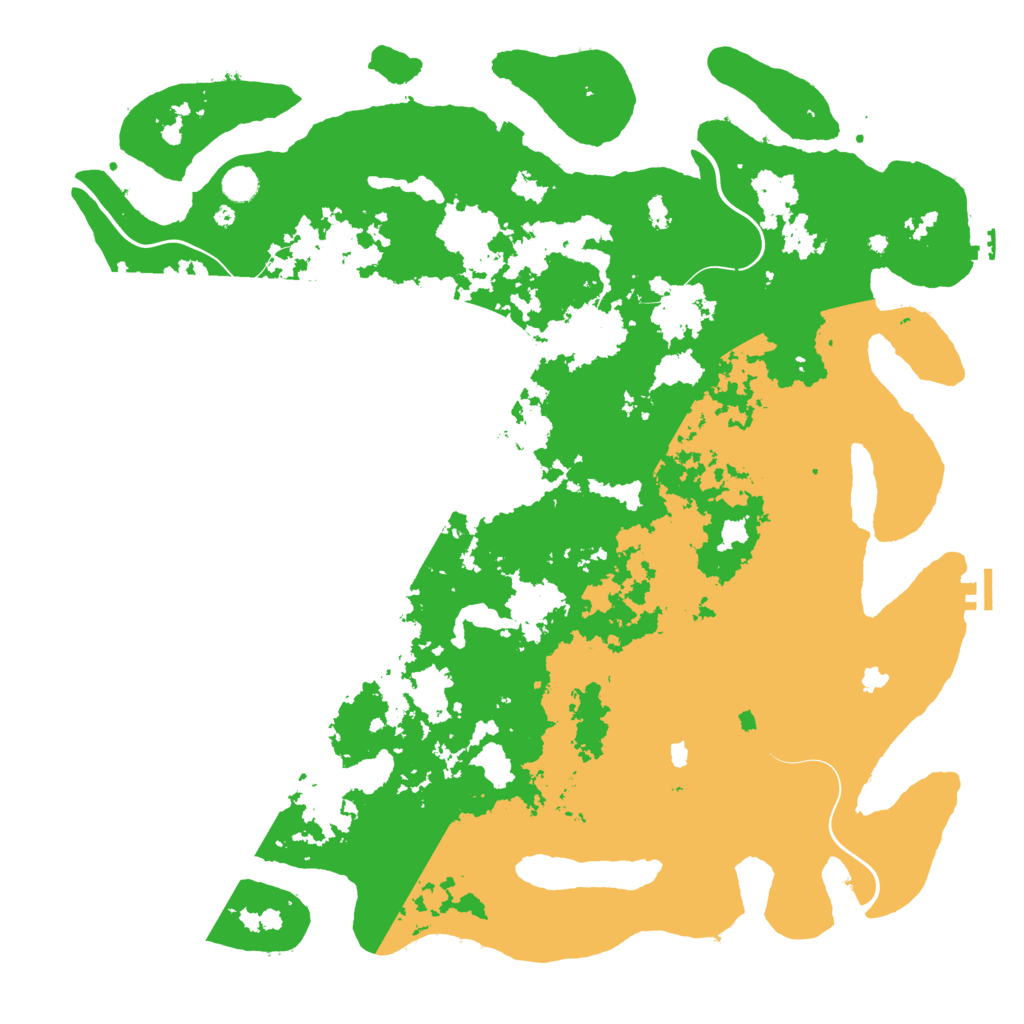 Biome Rust Map: Procedural Map, Size: 5000, Seed: 551222049
