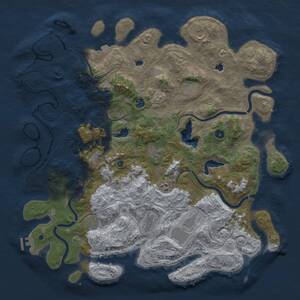 Thumbnail Rust Map: Procedural Map, Size: 4800, Seed: 1973146235, 15 Monuments