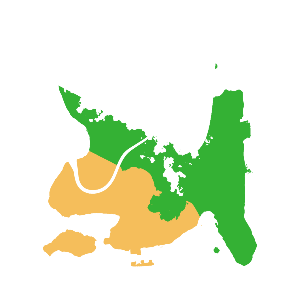 Biome Rust Map: Procedural Map, Size: 2000, Seed: 206264812
