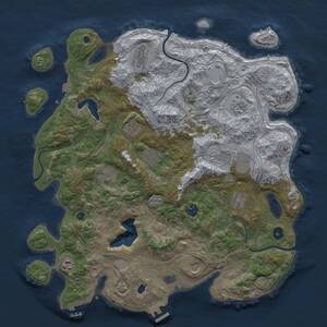 Thumbnail Rust Map: Procedural Map, Size: 4250, Seed: 1218996203, 17 Monuments