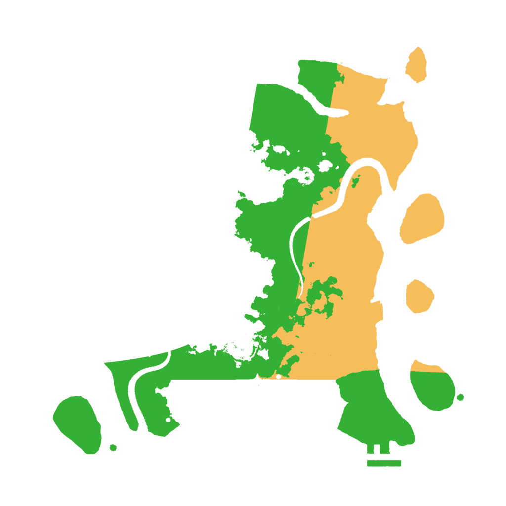 Biome Rust Map: Procedural Map, Size: 3000, Seed: 85894358