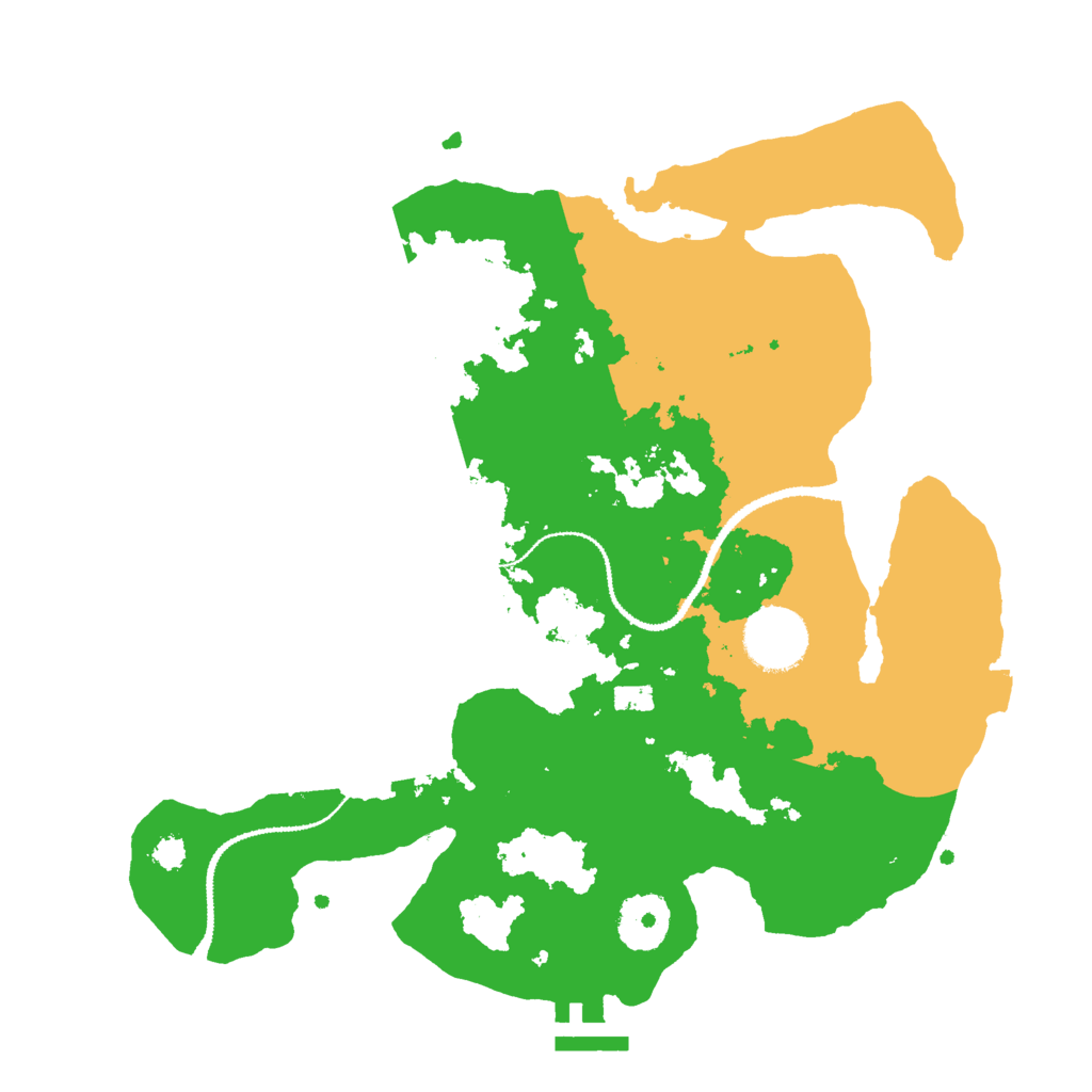 Biome Rust Map: Procedural Map, Size: 3000, Seed: 4523423