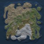 Thumbnail Rust Map: Procedural Map, Size: 3700, Seed: 2000477, 15 Monuments