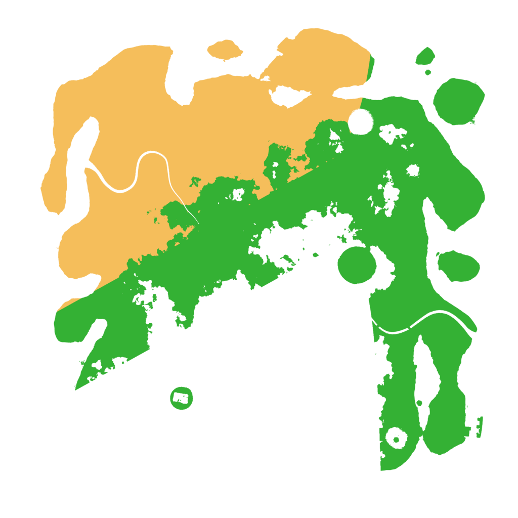 Biome Rust Map: Procedural Map, Size: 3700, Seed: 2000477