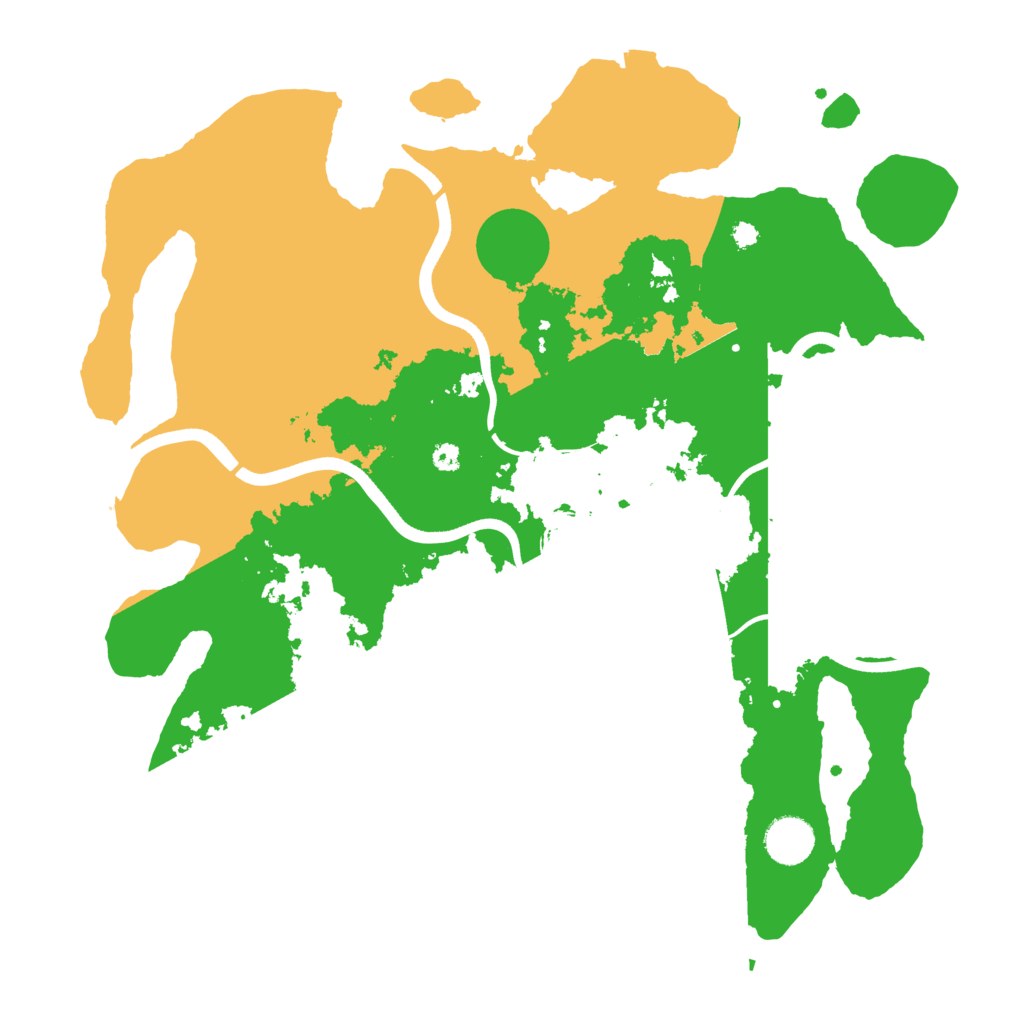 Biome Rust Map: Procedural Map, Size: 3700, Seed: 2000477