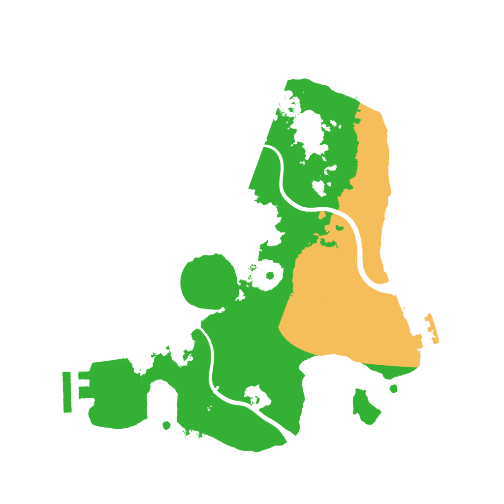 Biome Rust Map: Procedural Map, Size: 2500, Seed: 456918559