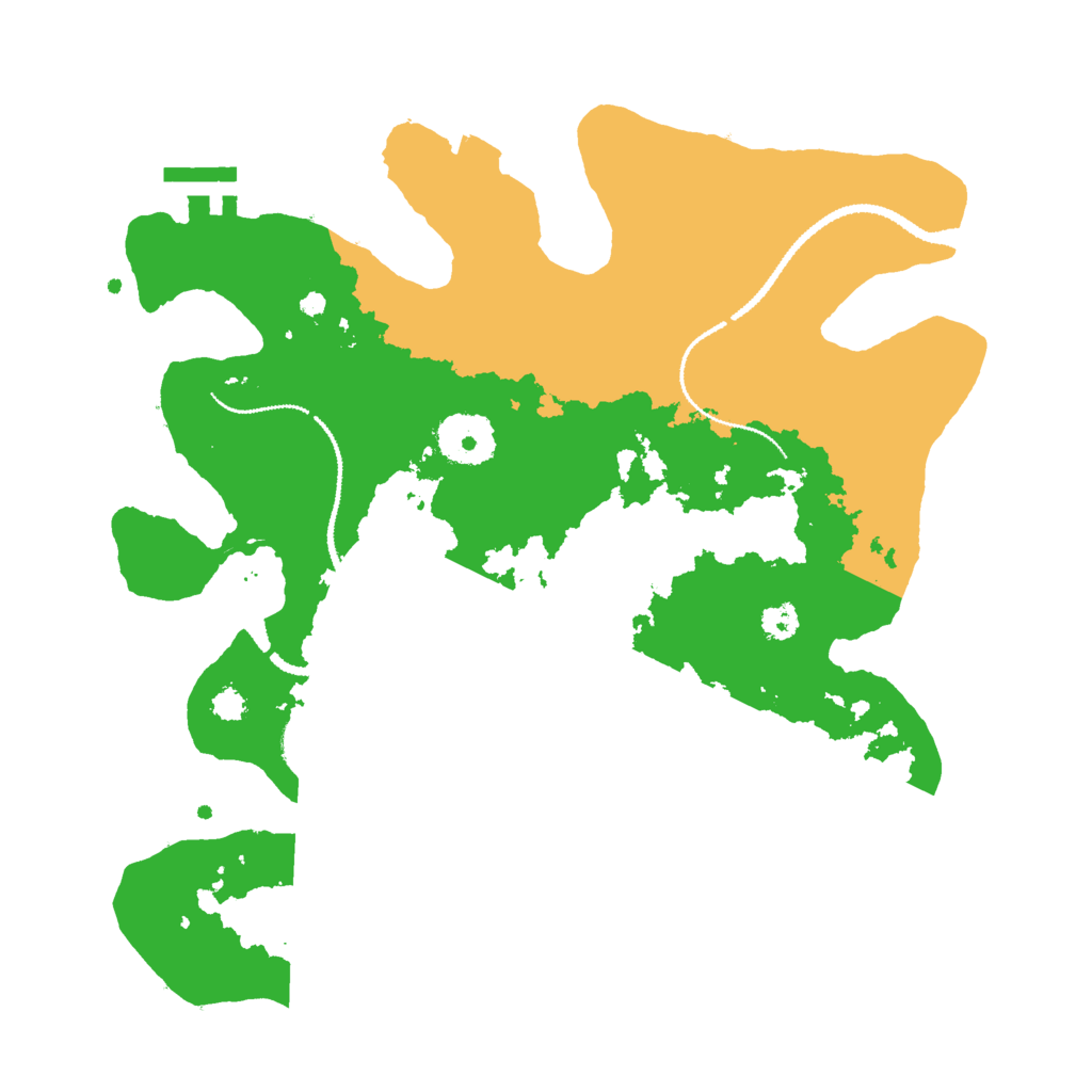 Biome Rust Map: Procedural Map, Size: 3000, Seed: 155147552