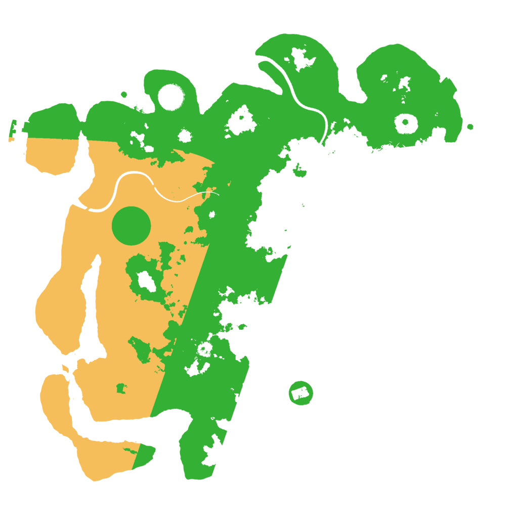 Biome Rust Map: Procedural Map, Size: 3500, Seed: 309599197