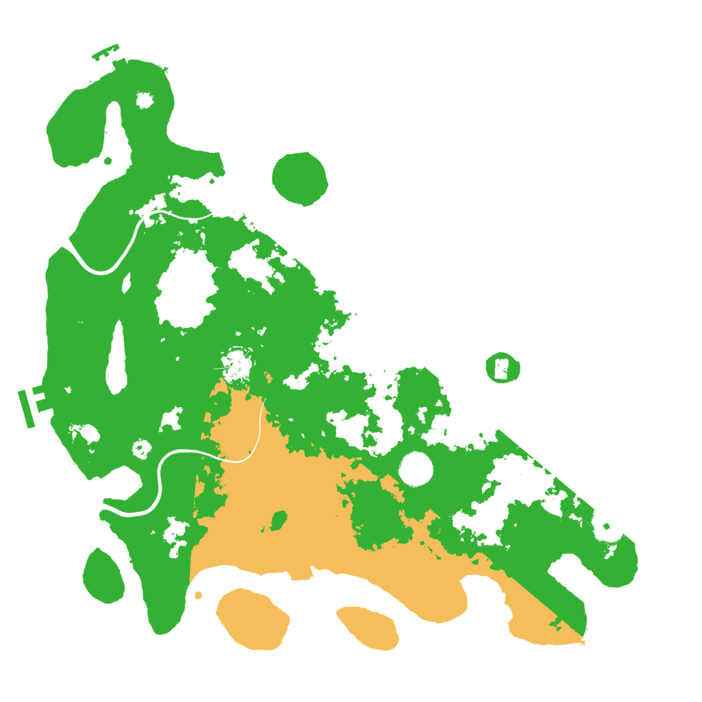 Biome Rust Map: Procedural Map, Size: 3700, Seed: 264011