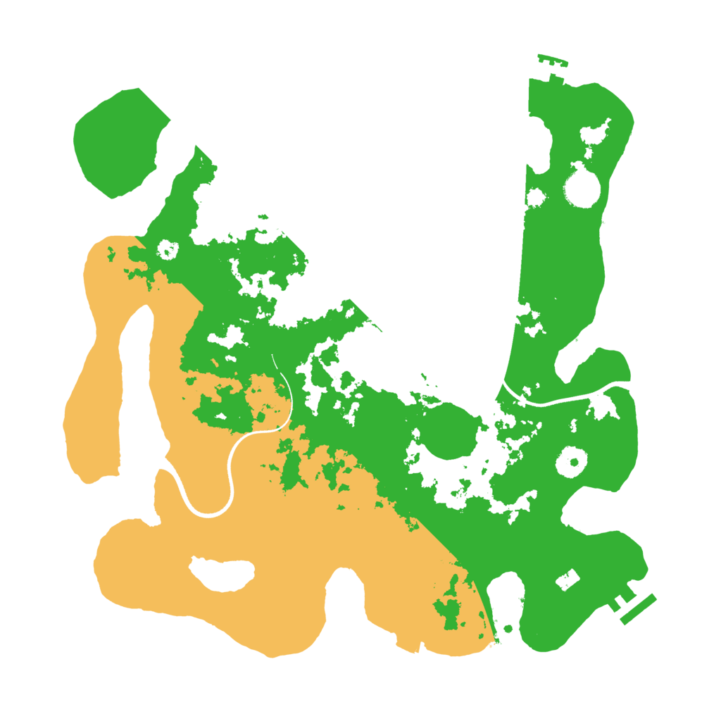 Biome Rust Map: Procedural Map, Size: 3500, Seed: 1002240600
