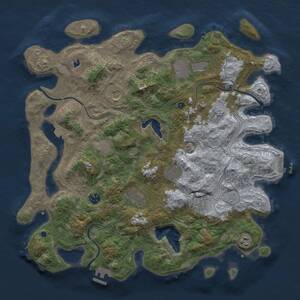 Thumbnail Rust Map: Procedural Map, Size: 4250, Seed: 32456606, 16 Monuments