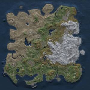 Thumbnail Rust Map: Procedural Map, Size: 4250, Seed: 580053935, 17 Monuments