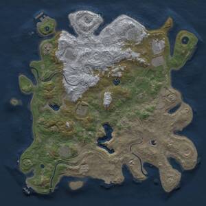 Thumbnail Rust Map: Procedural Map, Size: 4250, Seed: 478628960, 16 Monuments