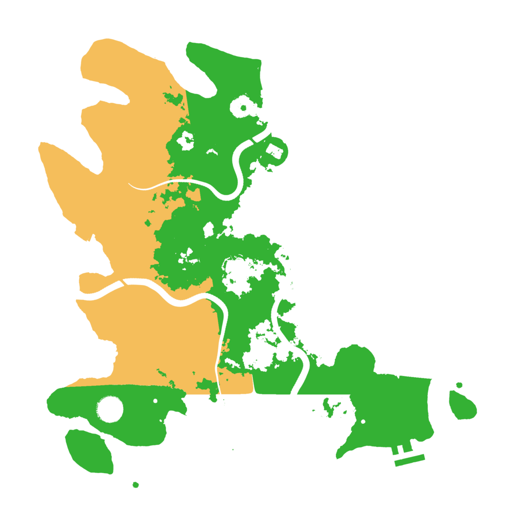 Biome Rust Map: Procedural Map, Size: 3500, Seed: 964585682