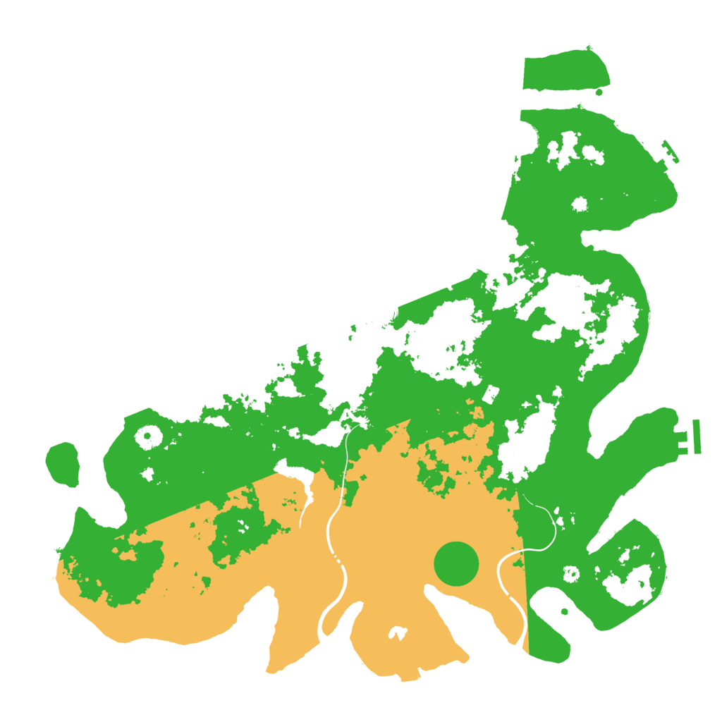 Biome Rust Map: Procedural Map, Size: 4250, Seed: 909109098