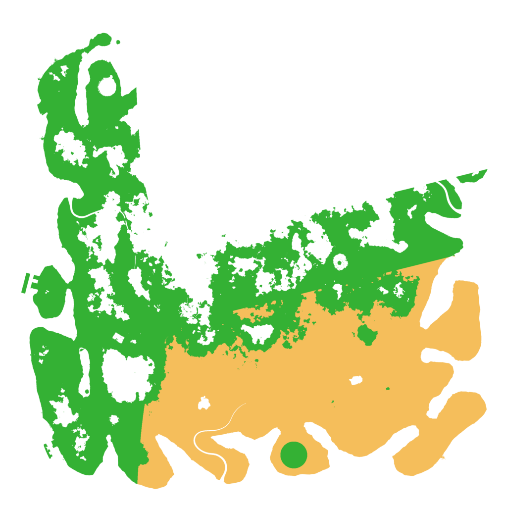 Biome Rust Map: Procedural Map, Size: 5000, Seed: 1434443